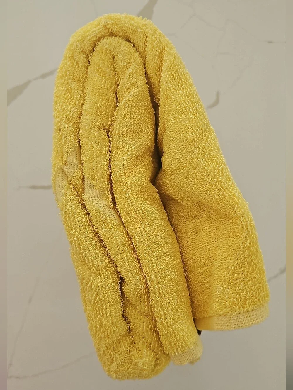 NESPRESSO Yellow Beach Towel with Tropical Summer 86 Graphic NWT